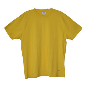 A2 Auth NOAH Yellow Cotton Classic Printed Logo Tee Shirt Size L